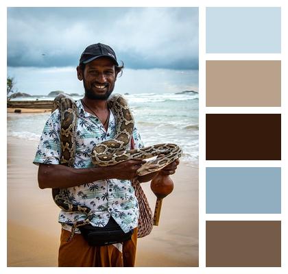 Hikkaduwa Sri Lanka Man Image